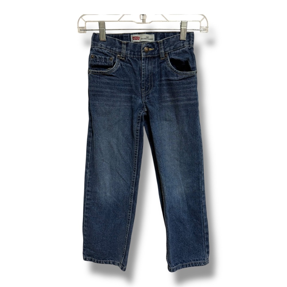 Levi's 549 Relaxed Straight Jeans Blue Denim Size 7 Regular Boys